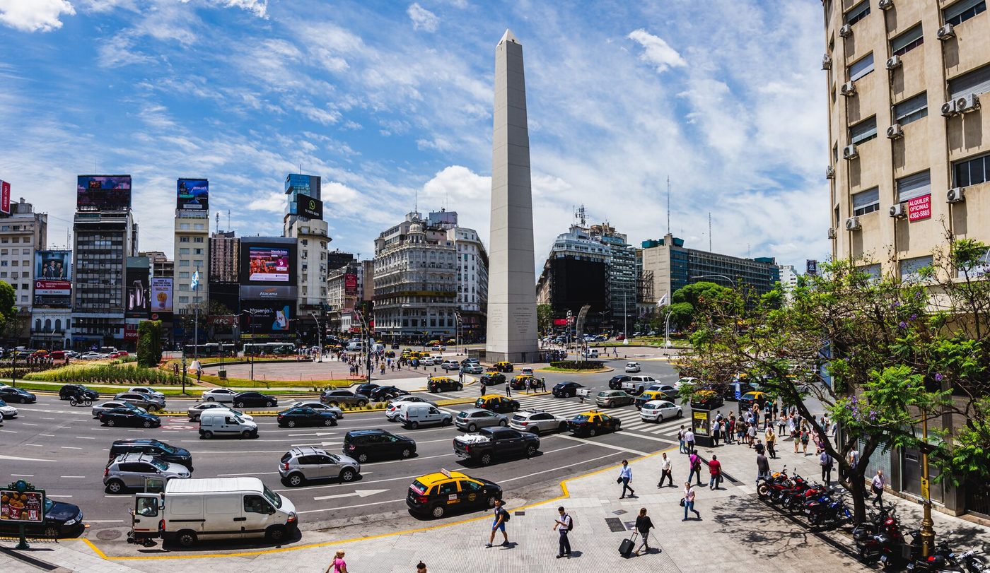 Panorama Obelisco de Buenos Aires, Argentina
