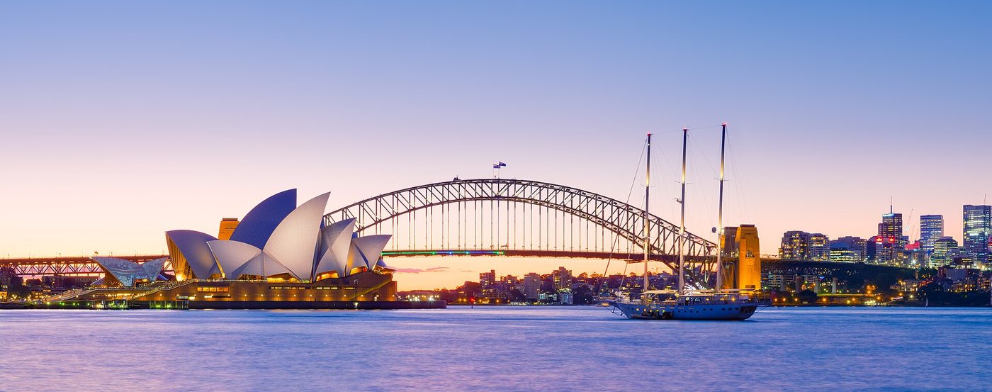 Sydney Opera House and Harbour Bridge Dusk (3), Australia