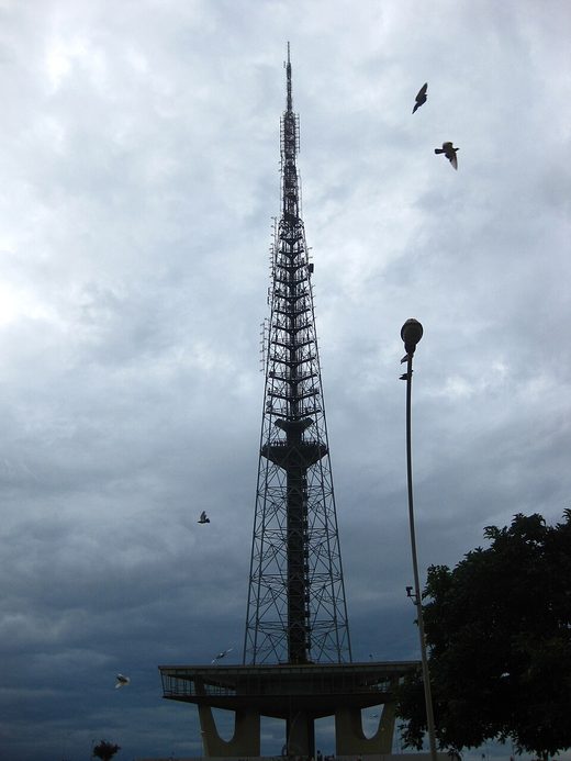 Brasília TV Tower (with birds), Brazil