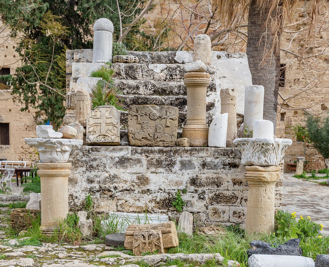 Archaeological artefacts, Kyrenia Castle, Kyrenia, Northen Cyprus, Cyprus