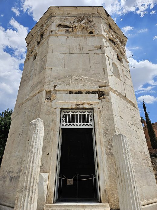 Exterior view of Tower of the Winds, Athens, Greece