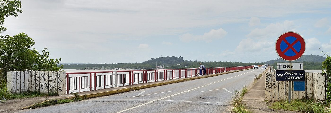 Bridge over river Cayenne French Guiana, French Guiana