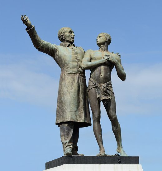 Cayenne Victor Schoelcher statue by Louis-Ernest Barrias, French Guiana