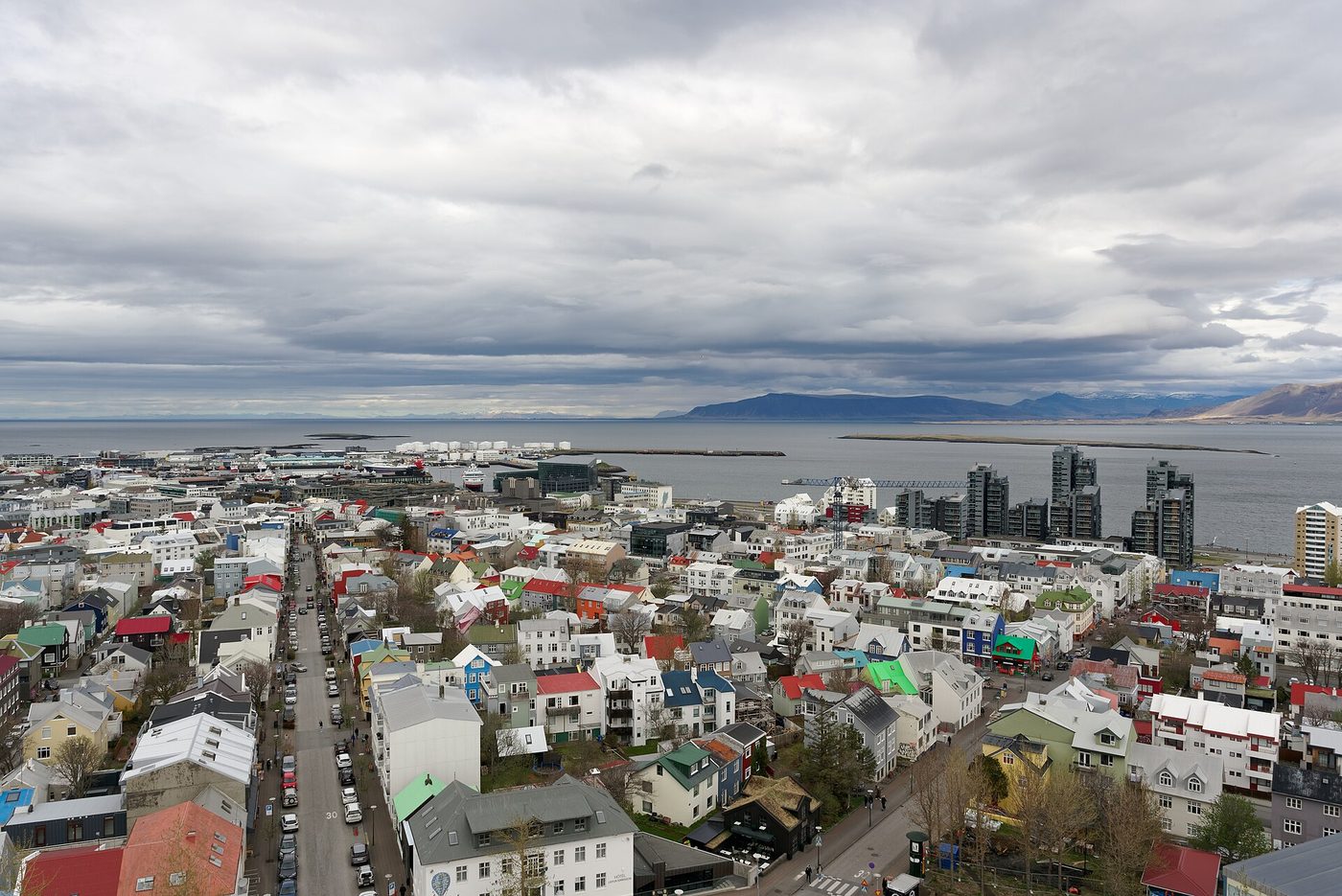 View of Reykjavík from Hallgrímskirkja, Iceland