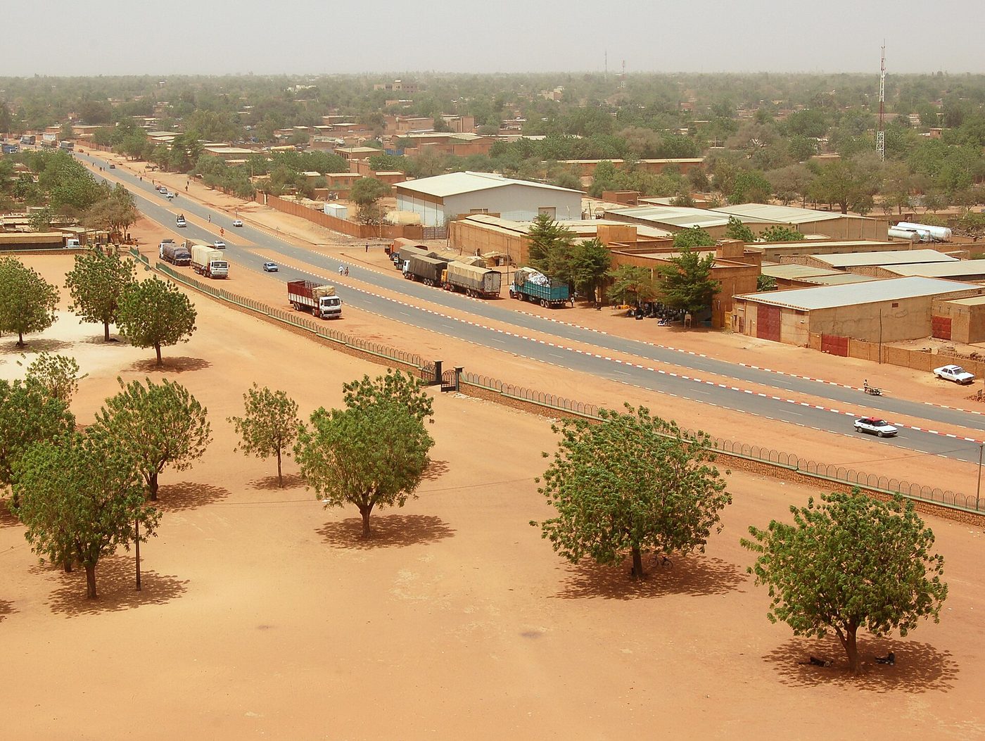 Blvd Mali Bero from grand mosquee niamey, Niger