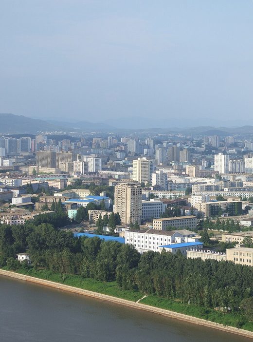 Skyline of Pyongyang, North Korea
