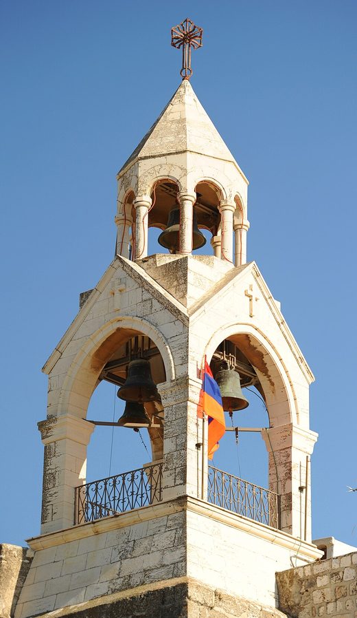 Bell tower, Church of the Nativity, Bethlehem 002 - Aug, Palestine