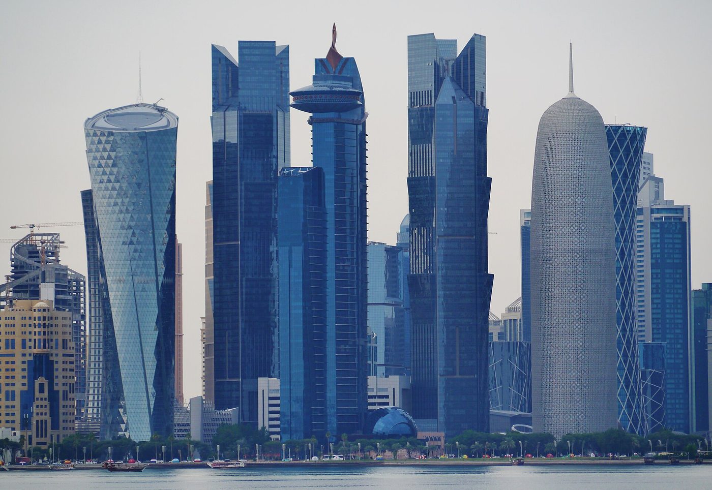 Doha Dhow Harbour Skyline View, Qatar