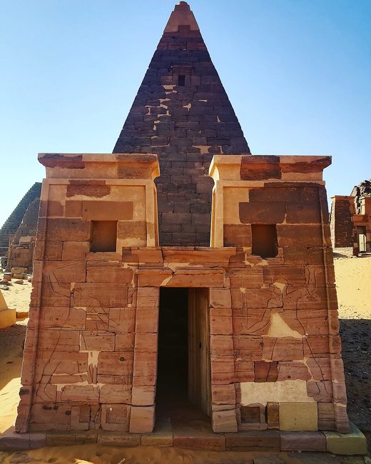 Pyramids of Meroe in Bajrawiya, Sudan, Sudan