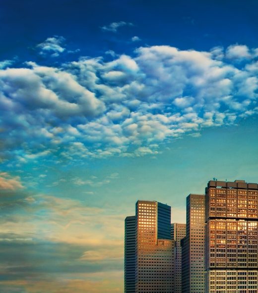View of Suntec City and Shaw Tower from Iluma, Singapore, Singapore