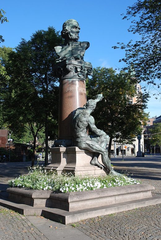 John Ericsson monument Stockholm Nybroplan, Sweden