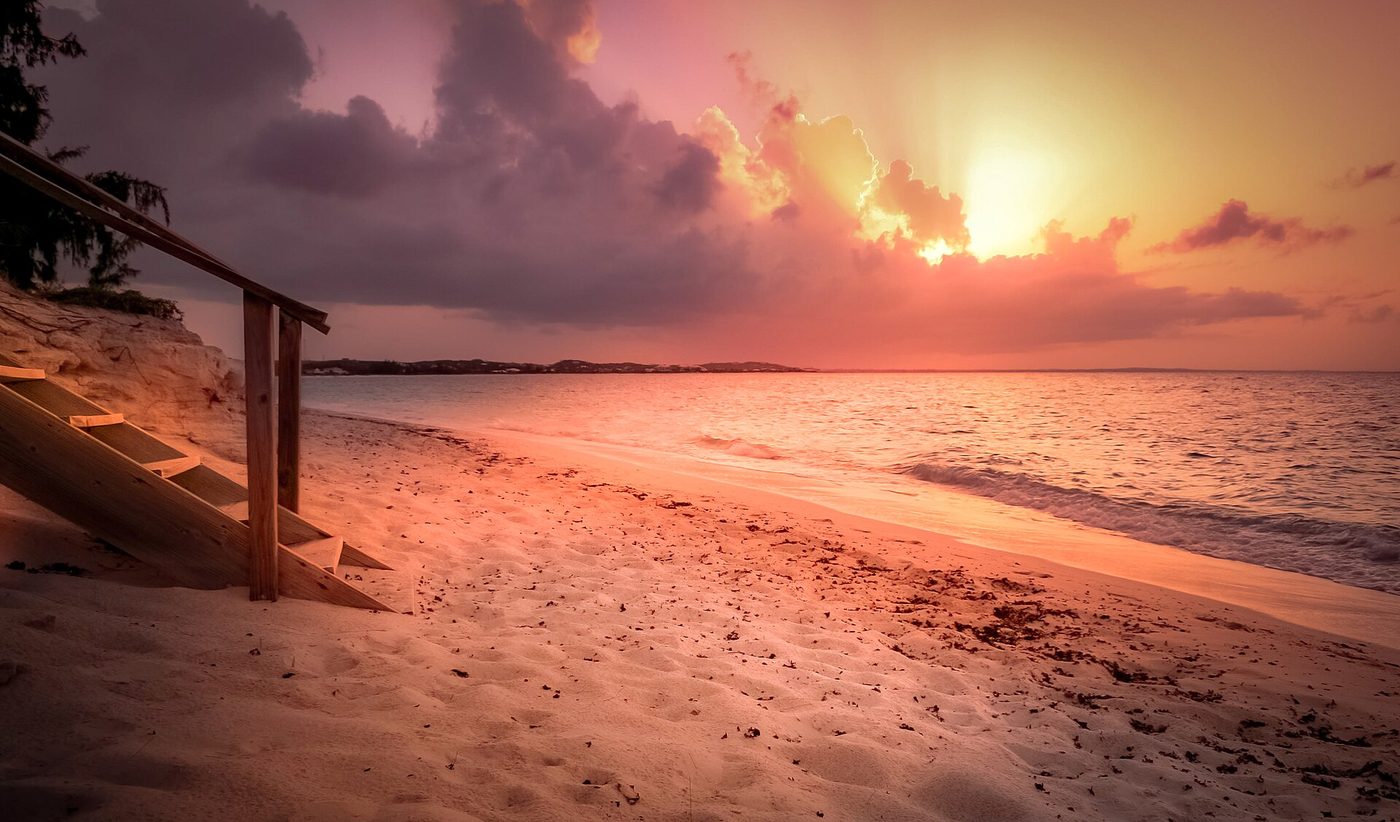 Sunset in Grace Bay, Turks and Caicos Islands, Turks and Caicos Islands